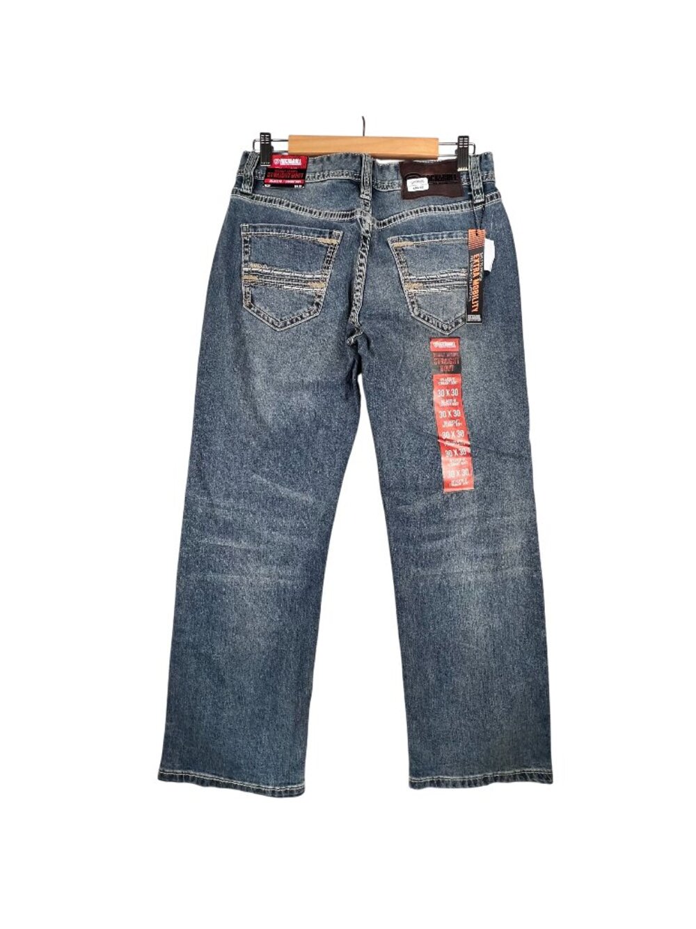 NWT Rock & Roll Jeans Mens Double Barrel Straight Boot 30x30 Relaxed Fit Denim